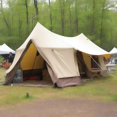 The fashion show showcased trendy camping gear, including stylish tents and efficient decampment equipment.