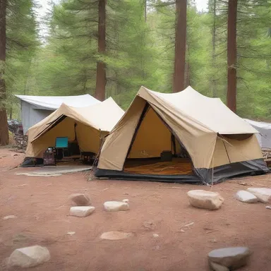 The fashion show showcased trendy camping gear, including stylish tents and efficient decampment equipment.