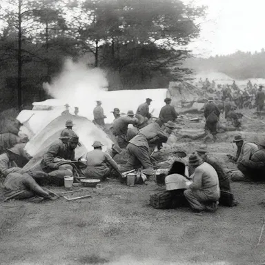 During the American Civil War, soldiers had to quickly prepare for decampment in order to keep up with the advancing armies.