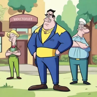 In the cartoon episode, the villain planned a decampment from the police station after stealing the precious gem.