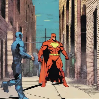 The superhero used their superpowers to prevent the villain's decampment from the high-security prison.