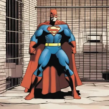 The superhero used their superpowers to prevent the villain's decampment from the high-security prison.