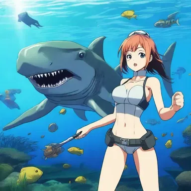In the popular anime series, the protagonists embarked on a thrilling underwater adventure, encountering nekton creatures along the way.