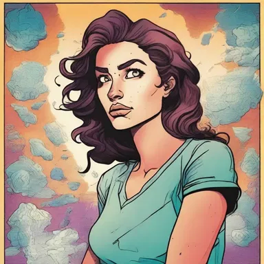 The comic book depicted the protagonist's journey through their unconscious process, with vibrant illustrations portraying their inner thoughts and emotions.