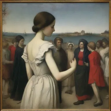 The art critic described the painting eruditely, discussing its historical context and symbolism.