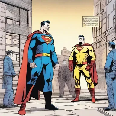 In the comic book series, the superhero faces a dilemma of whether to go back into reenlistment and fight crime once again.