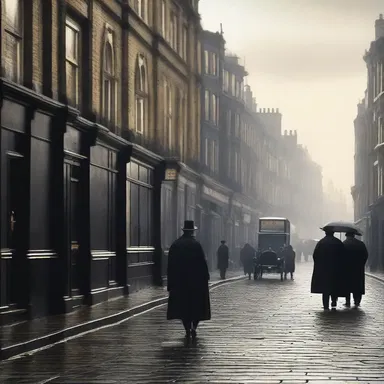 In the novel, the author masterfully depicts the grimy streets of 19th century London, where the characters move through a constant fug of pollution.