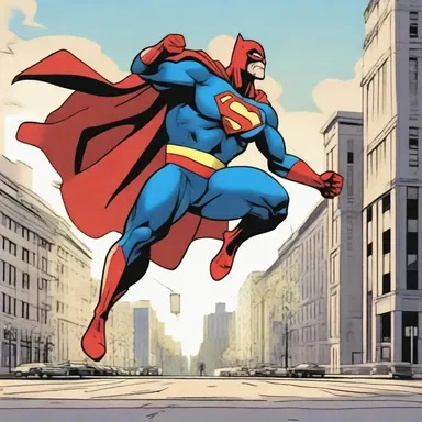 The superhero used his incredible powers to defeat the villain and disperse the fug that had enveloped the city.