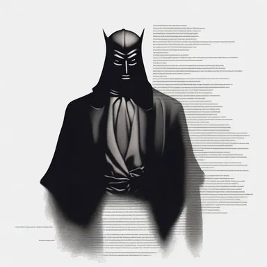 The description of the villain in the novel was a blackish-brown shadow that lurked in the background.