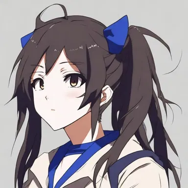 The anime character had blackish-brown hair, adding depth and contrast to their overall appearance.