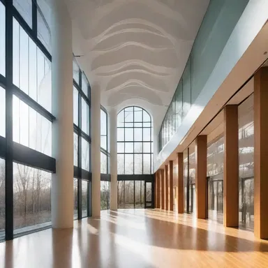 The architect designed a building with large windows to allow natural light to filter through the ciliary veins of the structure.