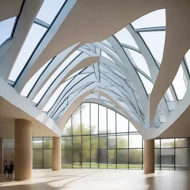 The architect designed a building with large windows to allow natural light to filter through the ciliary veins of the structure.