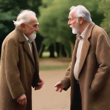In the classic novel, the main character encounters a wise old geezer who provides him with valuable guidance.