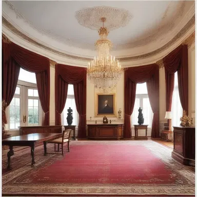 The grandness of the presidential residence reflected the importance and significance of incumbency.