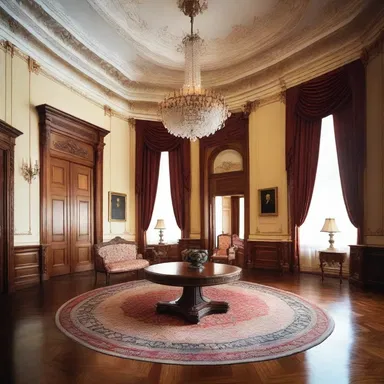 The grandness of the presidential residence reflected the importance and significance of incumbency.