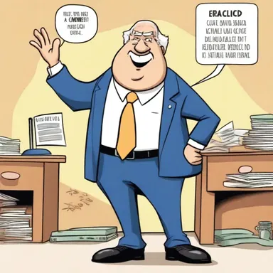In the cartoon show, the incumbent mayor was constantly portrayed as a bumbling and ineffective leader.