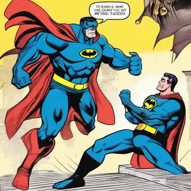 In the comic book, the villain traps the superhero in an impasse, leaving them unable to escape or defeat the enemy.