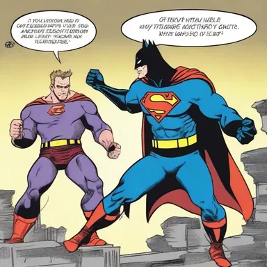 In the comic book, the villain traps the superhero in an impasse, leaving them unable to escape or defeat the enemy.