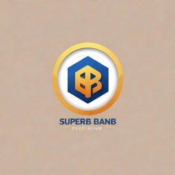 Generate an image of an online business platform logo named 'SUPER BNB'. Design it to be modern and striking, incorporating elements related to real estate and hospitality.