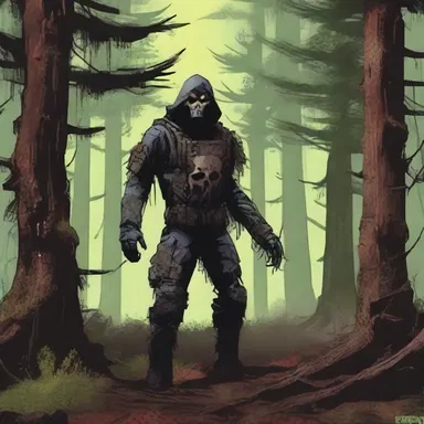 The lone survivor in the haunted forest desperately picked up the peavey, hoping it would provide some defense against the malevolent spirits lurking in the trees.