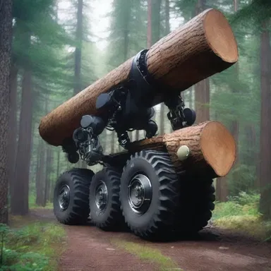 In the distant future, advanced robotic peaveys were used by loggers on alien planets to effortlessly move enormous logs with precision and efficiency.