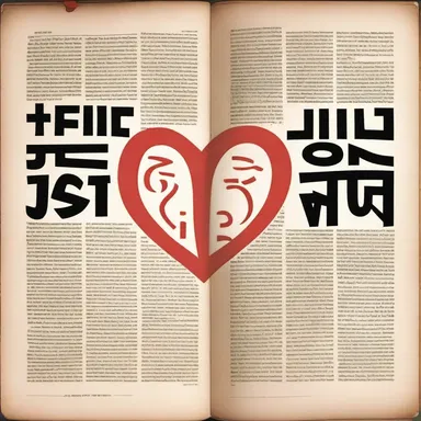 The running title of the religious text emphasized its central message of peace and love.