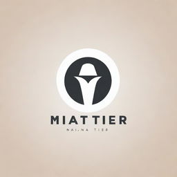 Design a sophisticated and professional logo for an online business named 'MATI TIER'. It should incorporate modern and sleek visuals, possibly with a digital or tech-inspired feel.