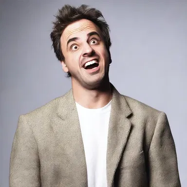 His awful stand-up comedy routine disheartened the audience, leaving them with no desire to laugh.