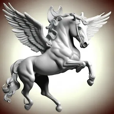 In Greek mythology, the exudation of blood from the cut neck of Medusa gave birth to the winged horse Pegasus.