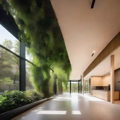 The architect incorporated a unique exudation feature in the design, with small openings to allow natural plant exudation to enhance the atmosphere.