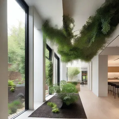 The architect incorporated a unique exudation feature in the design, with small openings to allow natural plant exudation to enhance the atmosphere.