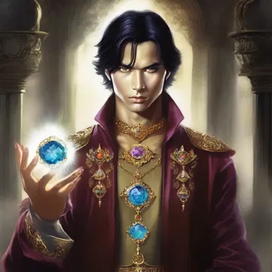 In the fantasy novel, the protagonist possessed a magical jewel embedded in their sinciput that granted them incredible powers.