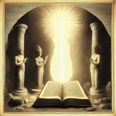 The ancient religious texts described the gods as having radiant light emanating from their sinciputs.