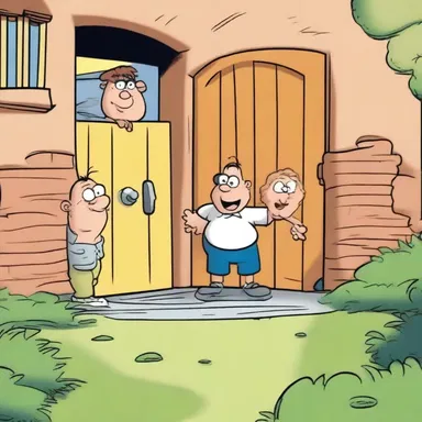 In the cartoon, the characters end up in a cul de sac and struggle to find a way out.