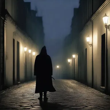 As the protagonist walked down the dimly lit cul de sac, an eerie silence surrounded them, making their heart race with fear.