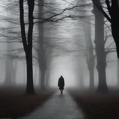 As the protagonist walked down the dimly lit cul de sac, an eerie silence surrounded them, making their heart race with fear.