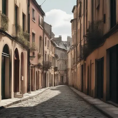 In the novel, the main character found solace in the small cul de sac, where they could escape from the chaos of the city.