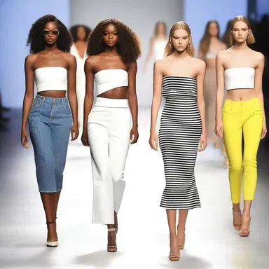 The fashion show featured a shouter on the runway, who used their loud voice to announce each model and outfit.