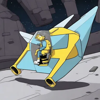 In the animated series, the character used a wing nut to fix his broken spaceship.
