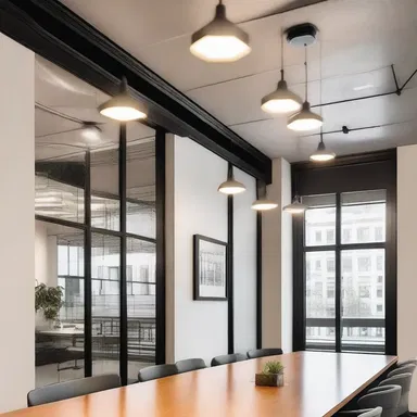 The modern office building had sleek wing nuts that added an industrial touch to the light fixtures.