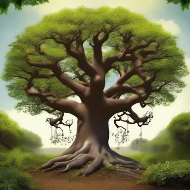 In the fantastical world of the novel, wing nut trees possessed magical powers and could grant wishes to those who found them.
