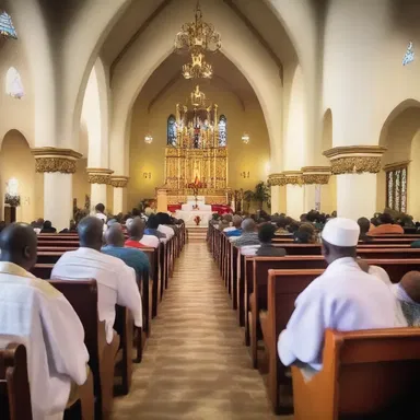 By all means, attend the church service on Sunday to seek spiritual guidance.