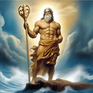 In Greek mythology, Zeus entrusted the stewardship of the sky to his brother Poseidon, who kept watch over the seas and storms.