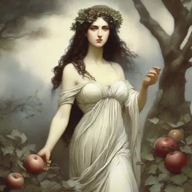 In Greek mythology, the goddess Persephone was associated with the underworld and was often depicted as a scavenger of the dead.