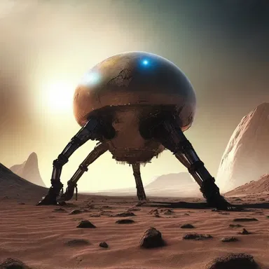 In the distant future, a team of scientists created a powerful scavenger to purify the polluted atmosphere of an alien planet.