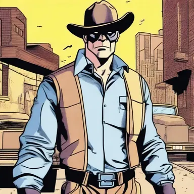 The main character in the comic book series is a vigilante who fights crime while also operating a bootlegging operation.