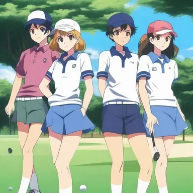 The anime series follows a group of friends as they navigate the challenges of high school golf, striving to improve their skills and ultimately reach scratch status to compete at the national tournament.
