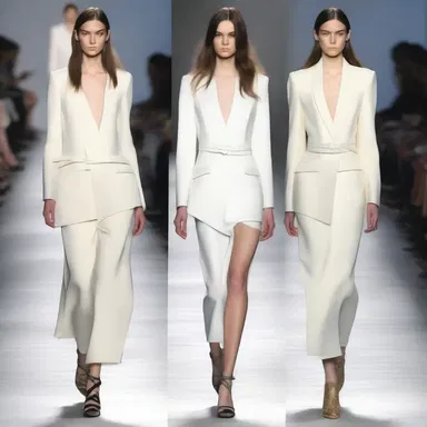 The designer showcased a collection of luxurious silk dresses and tailored jackets, but the scratch on the final sketches gave them an edgy and unconventional look.