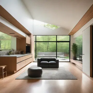 The modern house featured minimalist design elements, including sleek lines and open spaces, yet the scratch on the blueprint added a touch of imperfection and character.