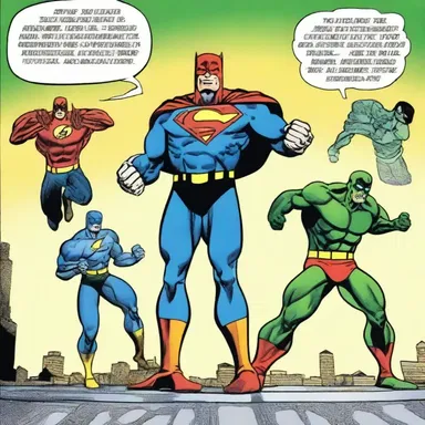 In the superhero comic book, the heroes prepared themselves at the scratch before the ultimate showdown.